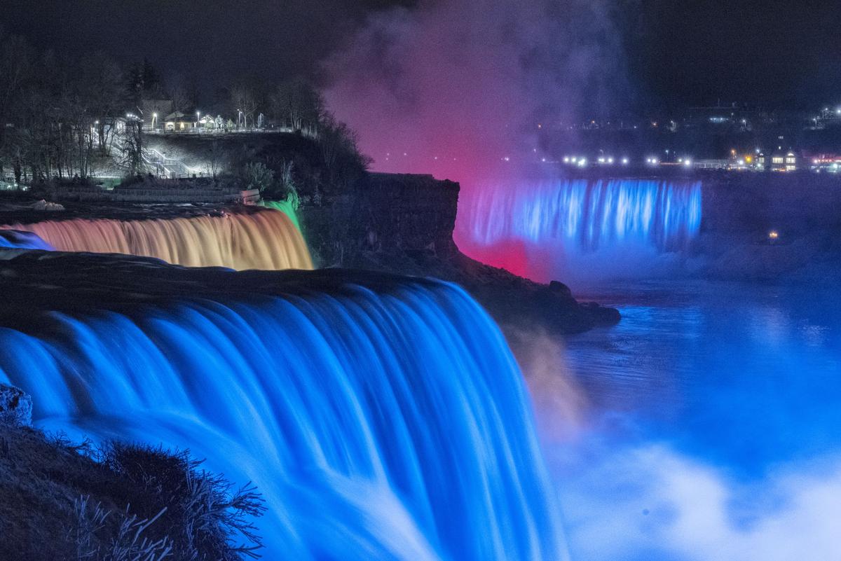 niagara falls to be lit in blue to honor officer lehner niagara falls lights usa