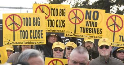 Opponents of wind turbines say project could threaten Falls air base