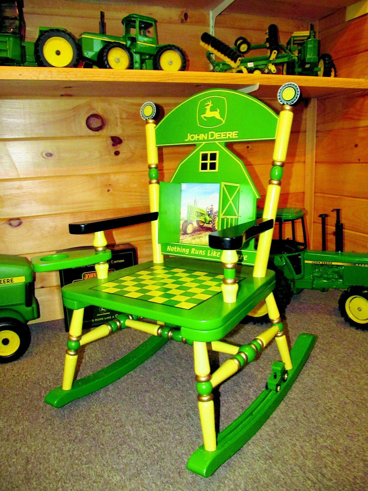 john deere childs rocking chair