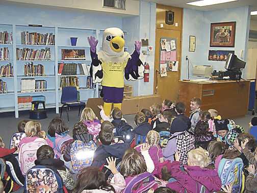 Eagles Mascot Swoop Surprises Wedgwood Elementary School First-Graders