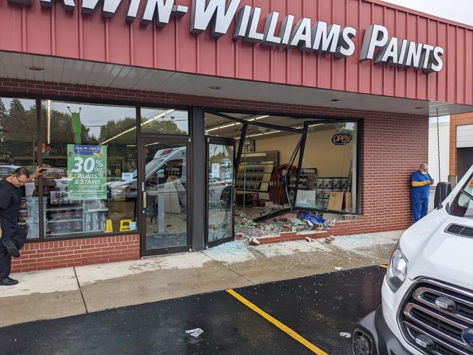 Sherwin-Williams store heavily damaged after SUV smashes into ...