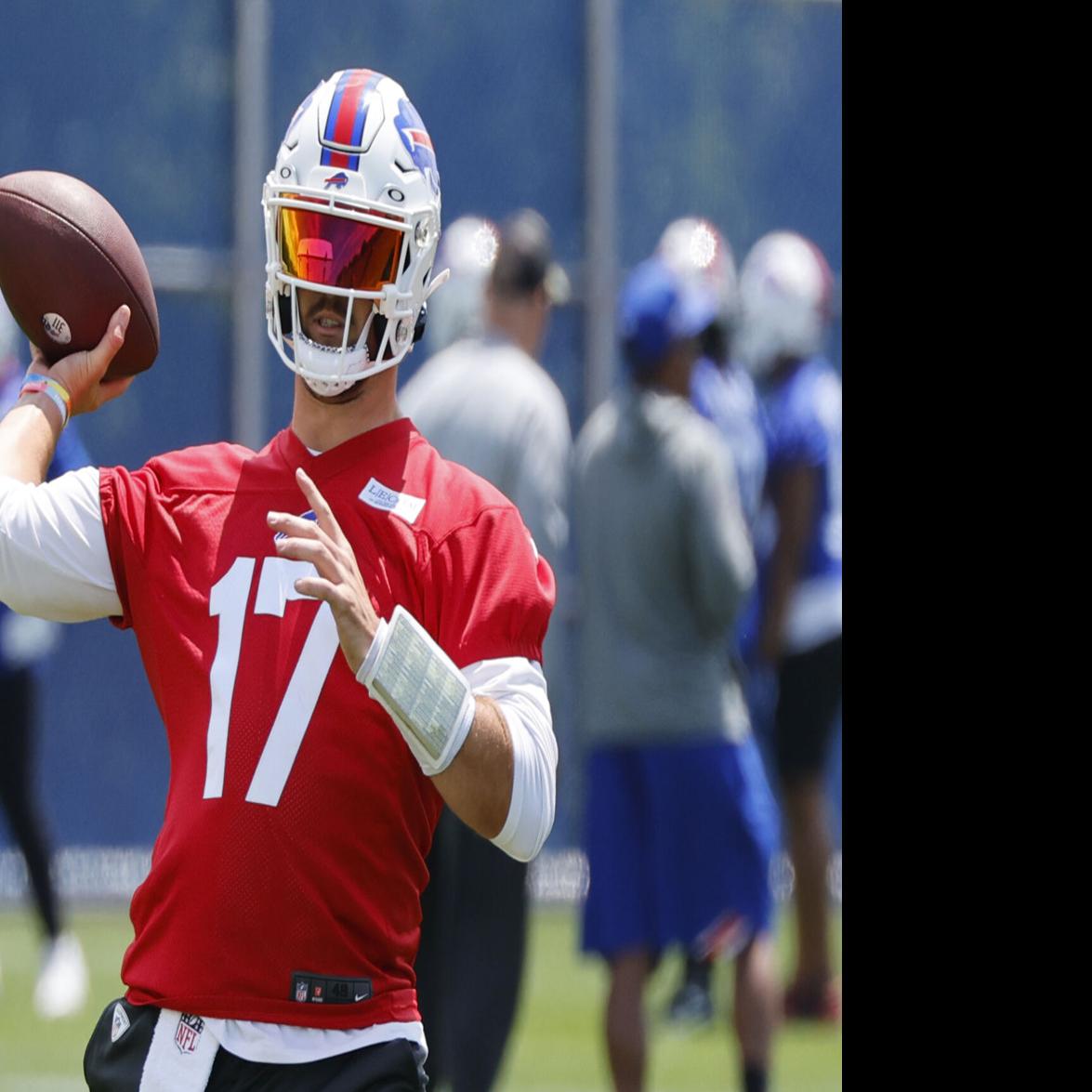 Josh Allen almost throws ball out of New Era Field on celebration