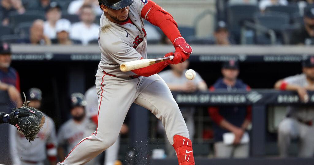 Contreras homers and drives in 3 to lead Red Sox to 5-3 win over Yankees