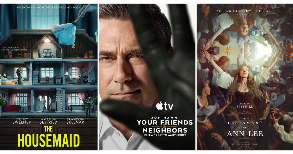 What to Stream: Two doses of Amanda Seyfried, ‘The Housemaid’ with Sydney Sweeney and Jon Hamm robs | night and day