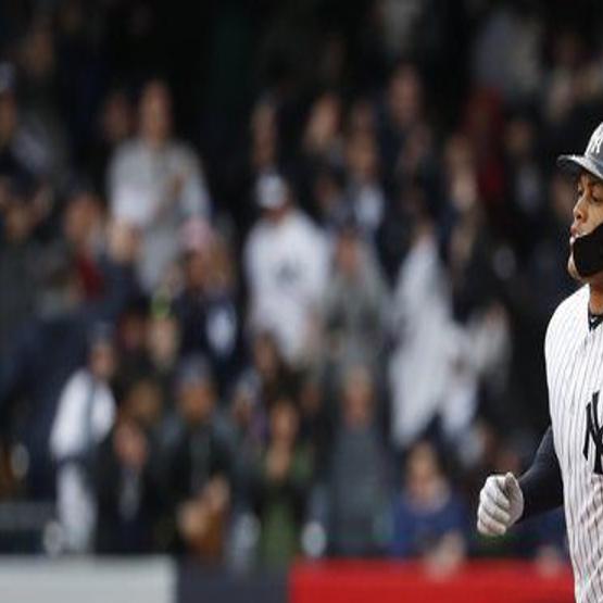 6-foot-7 Aaron Judge transforms batting practice in Bronx