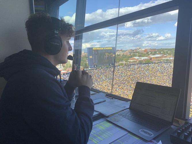 Gasport native Charlie Brigham pondering careers in broadcasting, coaching at Michigan