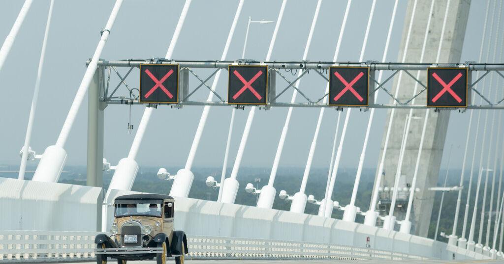 US-Canada bridge opens in Detroit even as trade disputes test the neighbors' ties