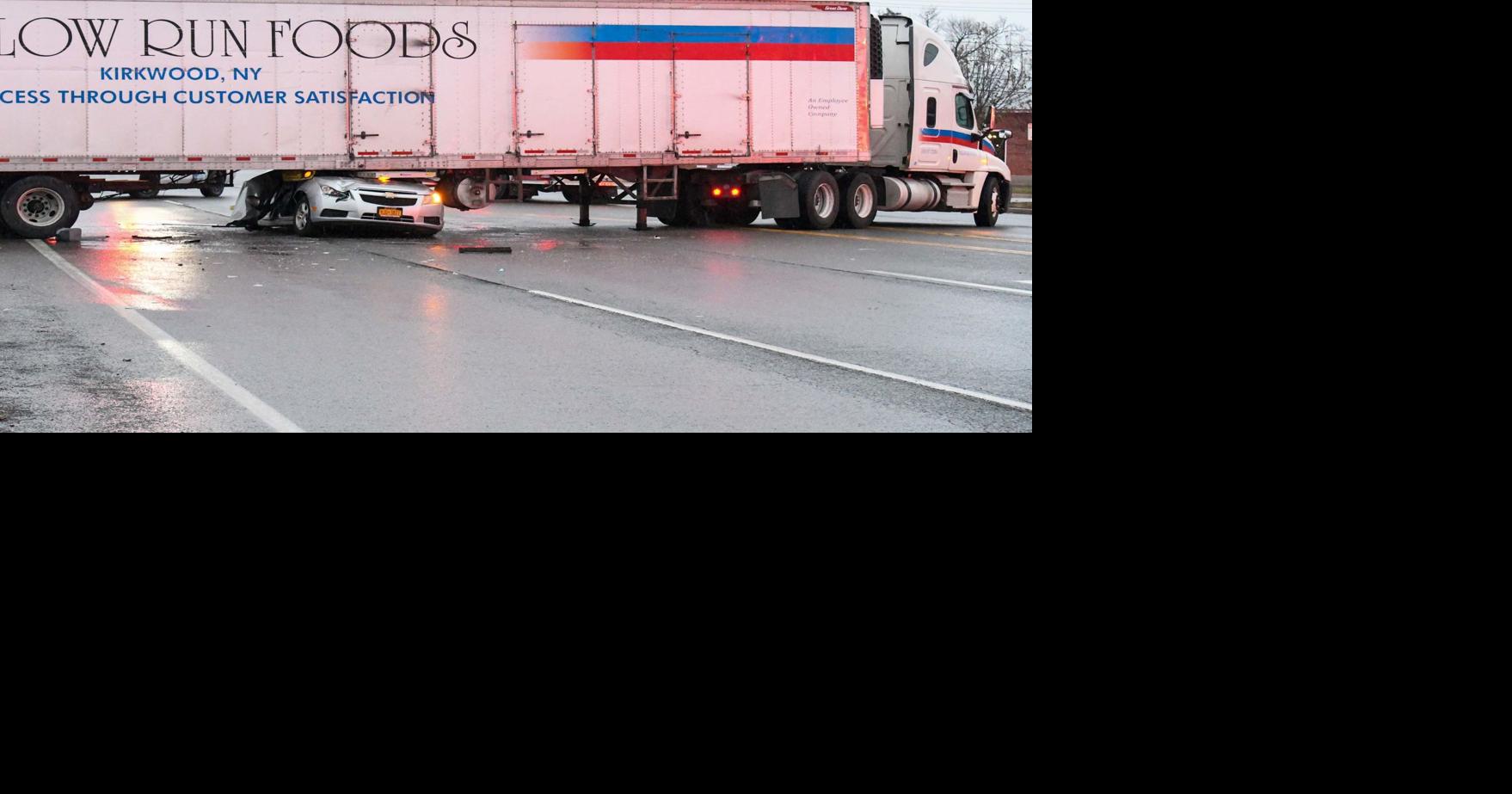 Car slides under tractor trailer on Boulevard Local News