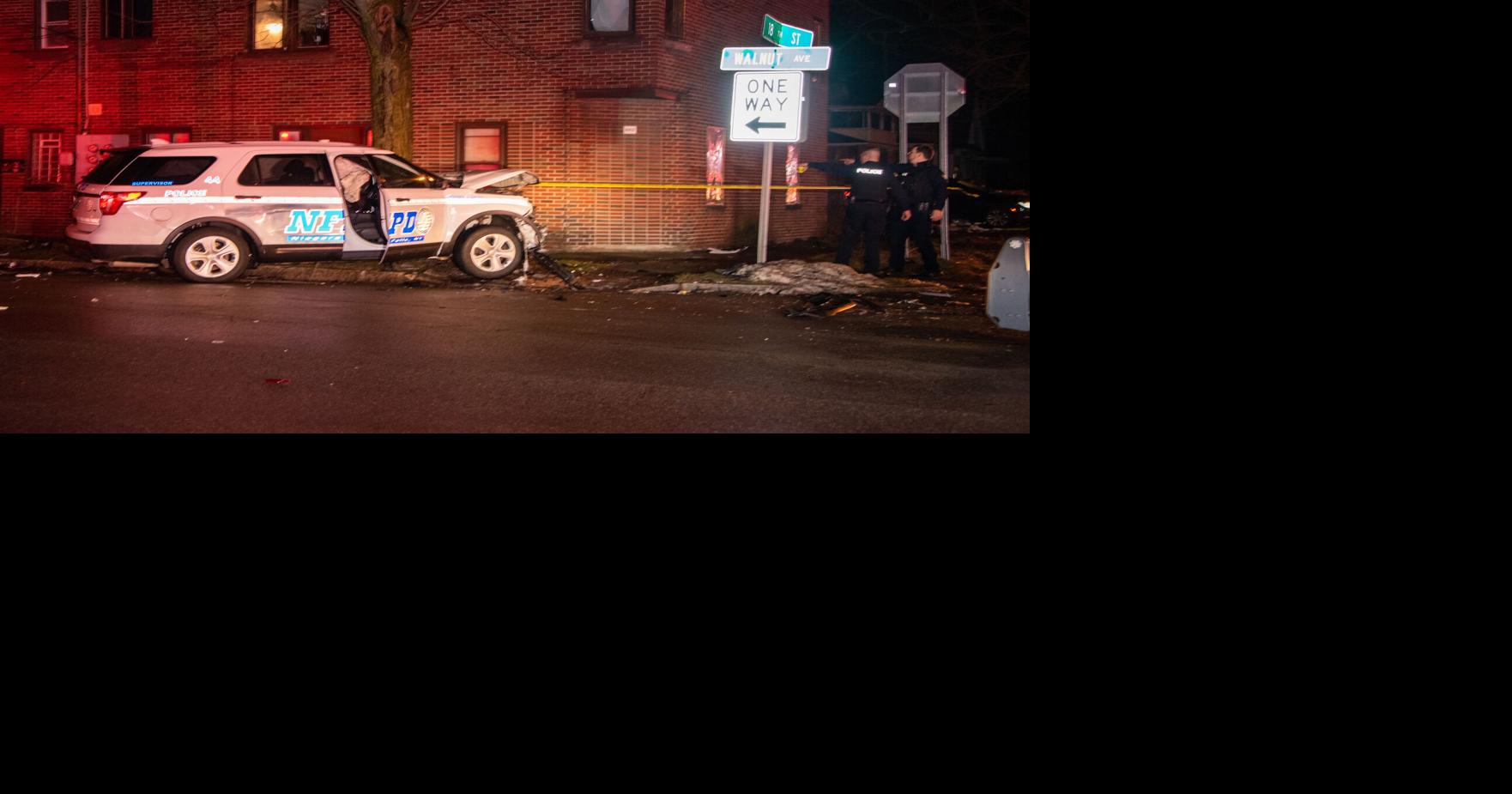 Falls patrol vehicle involved in crash at 18th and Walnut | Local News ...