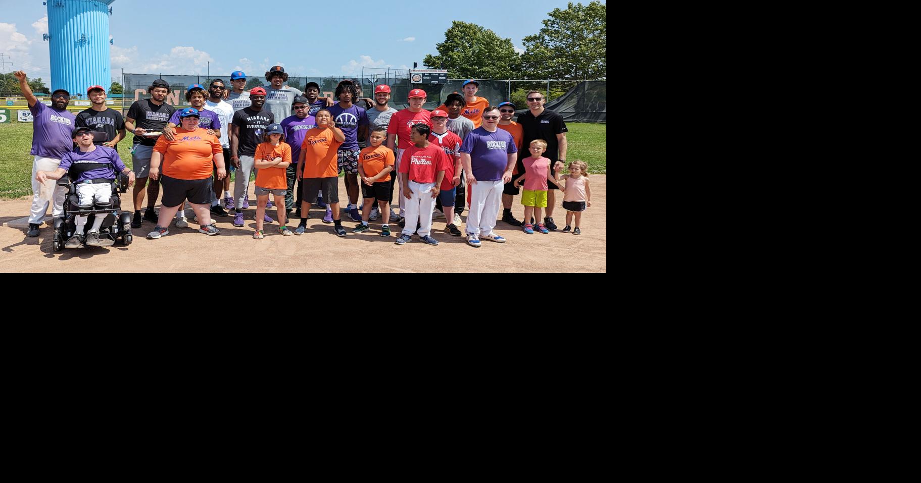 NU men's basketball players team up with Challenger baseball players ...