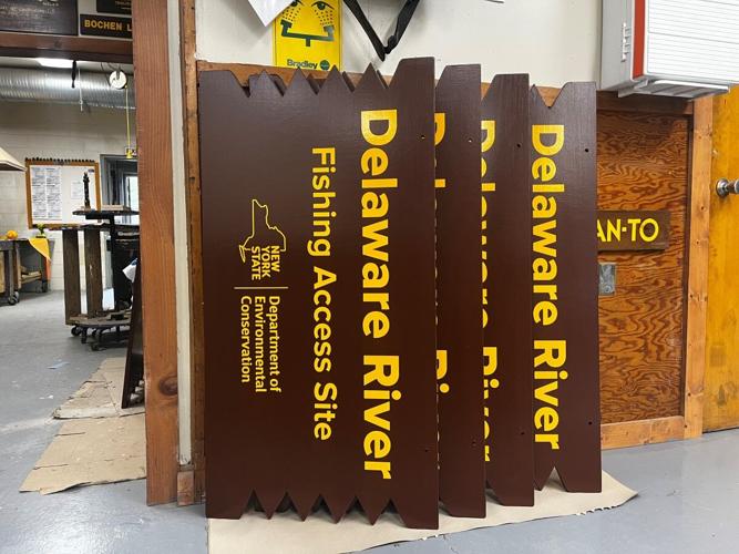 Ever wonder where state park signs are made? Tour the Northville DEC shop near Adirondack Park