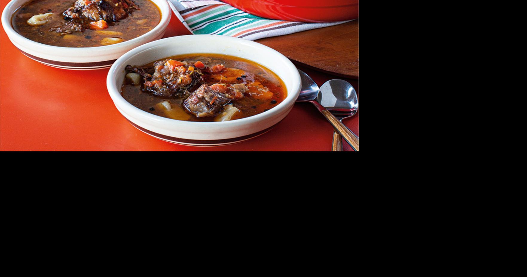 A comfort-food recipe for oxtail pepperpot with dumplings