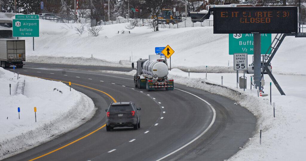 Military police enforce driving ban in snow-stricken Buffalo | Local ...