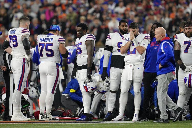 Buffalo Bills safety Damar Hamlin in critical condition after collapse on  field; Bills-Bengals game suspended
