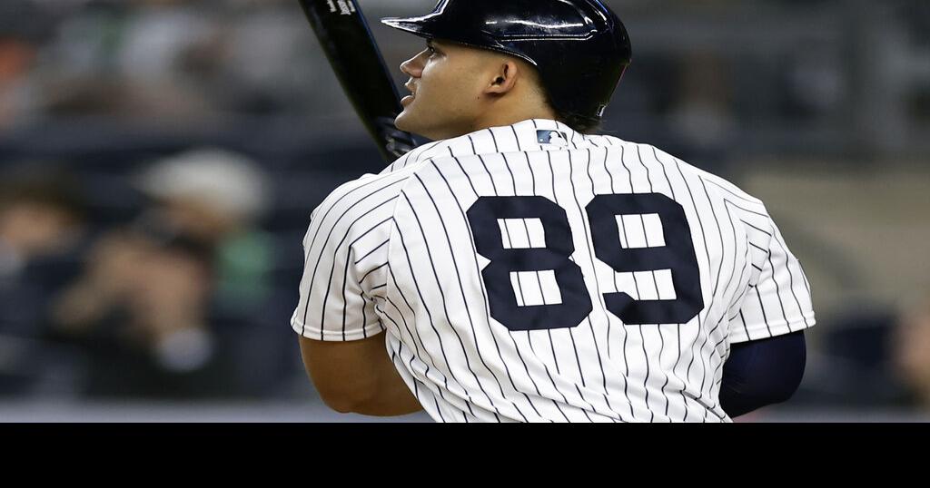 Yankees rookie outfielder Jasson Domínguez has torn elbow ligament