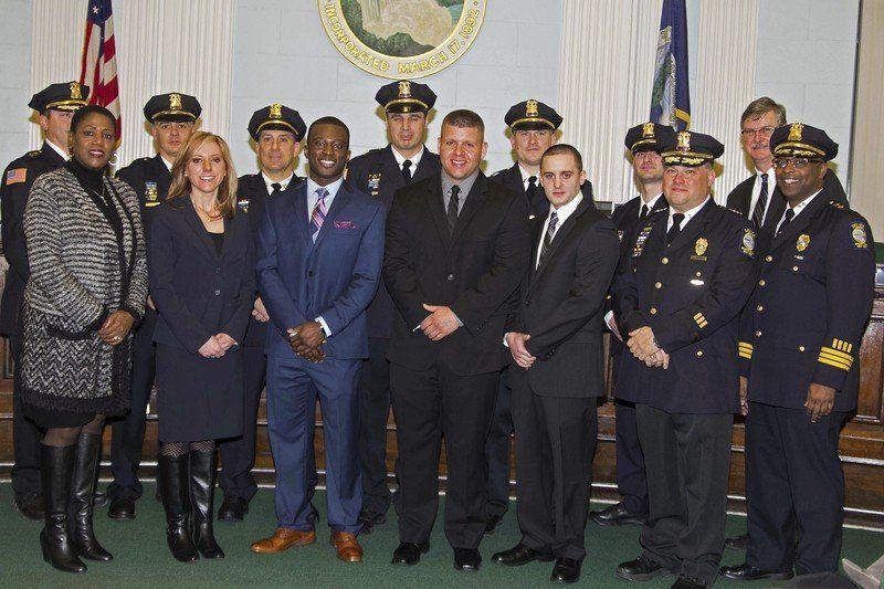 Falls police add five officers, promote four more Local News