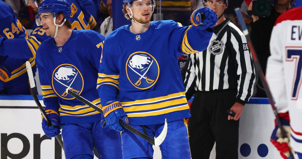Sabres taking calls on Bowen Byram after playoff performance