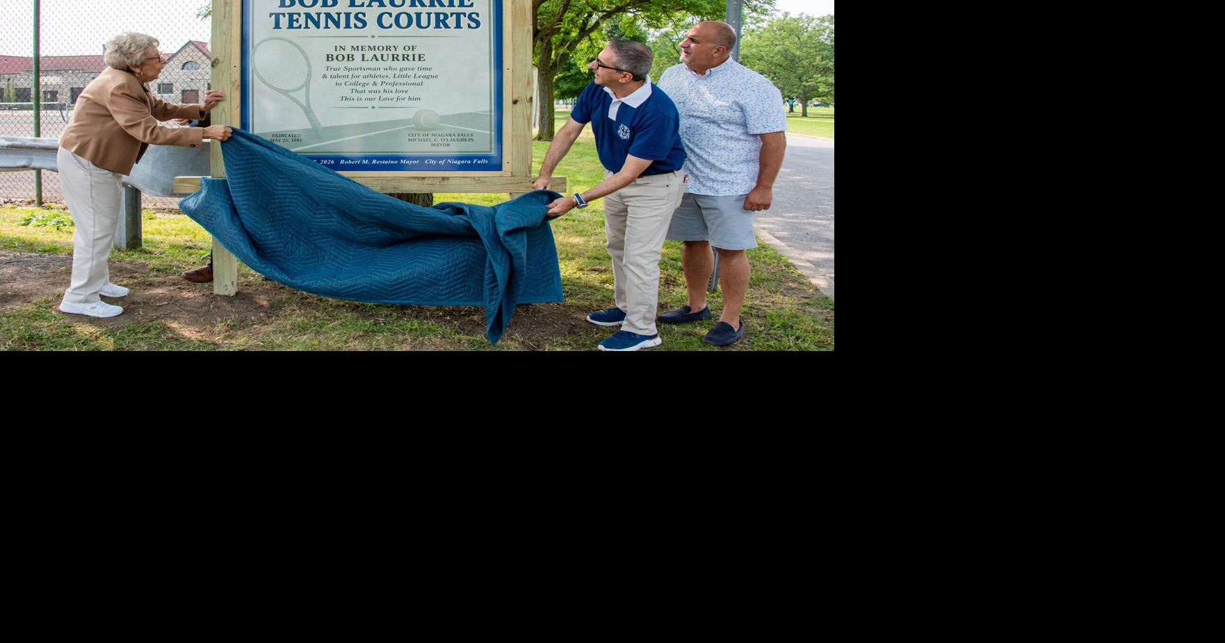 Hyde Park tennis courts rededicated for Robert Laurrie