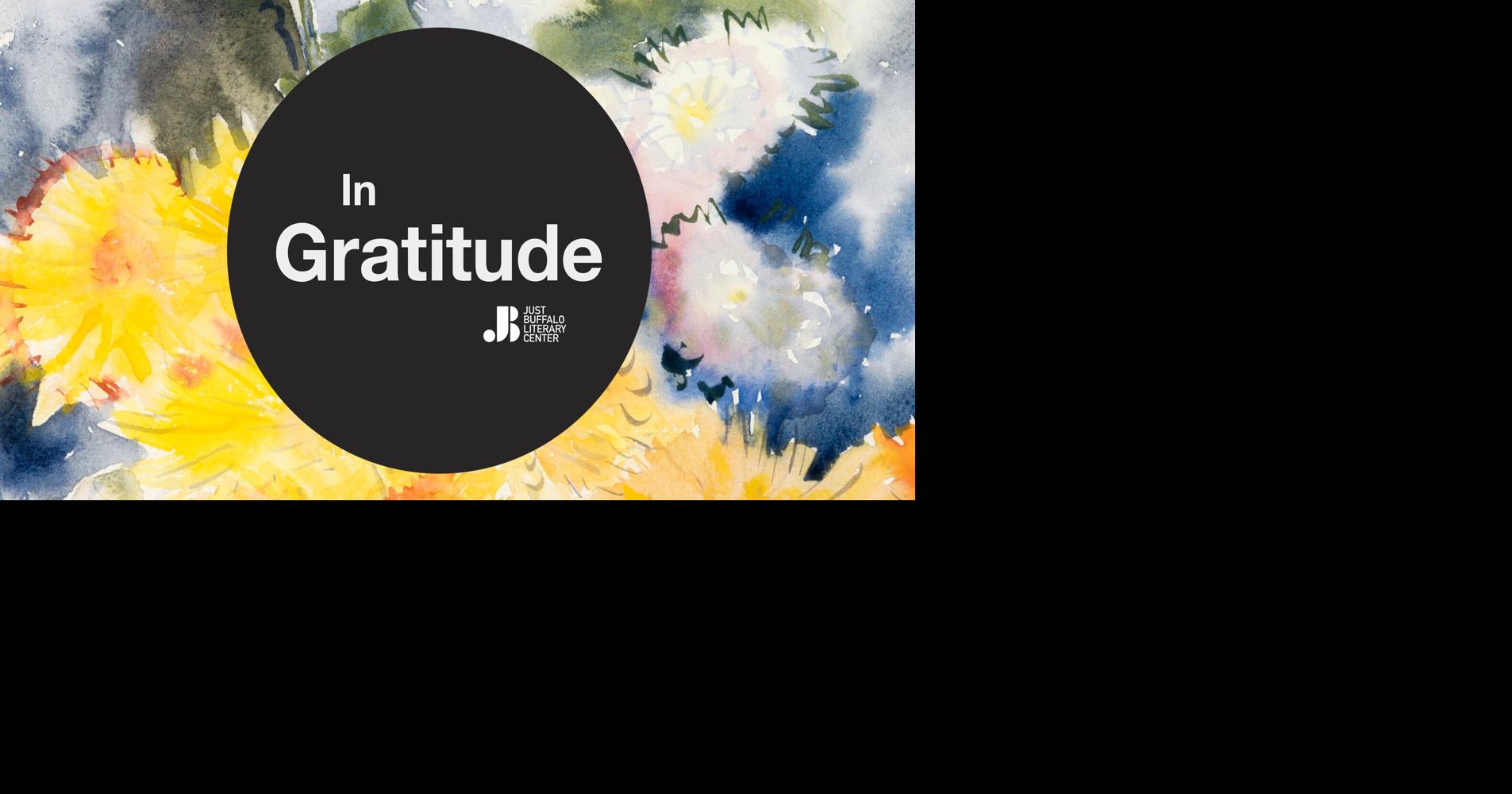 Just Buffalo Literary Center launches 'In Gratitude,' nurturing hope through power of language