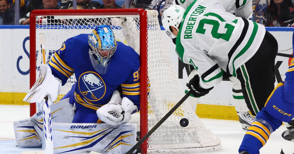 Wyatt Johnston seals Stars' regular season-ending 4-3 shootout win over ...