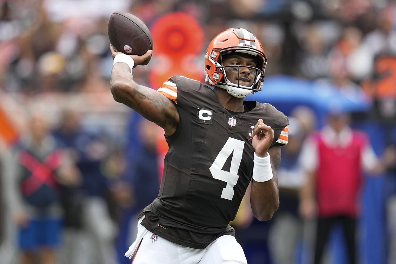 Browns QB Deshaun Watson sitting out with shoulder injury; rookie  Thompson-Robinson starts vs Ravens – KGET 17