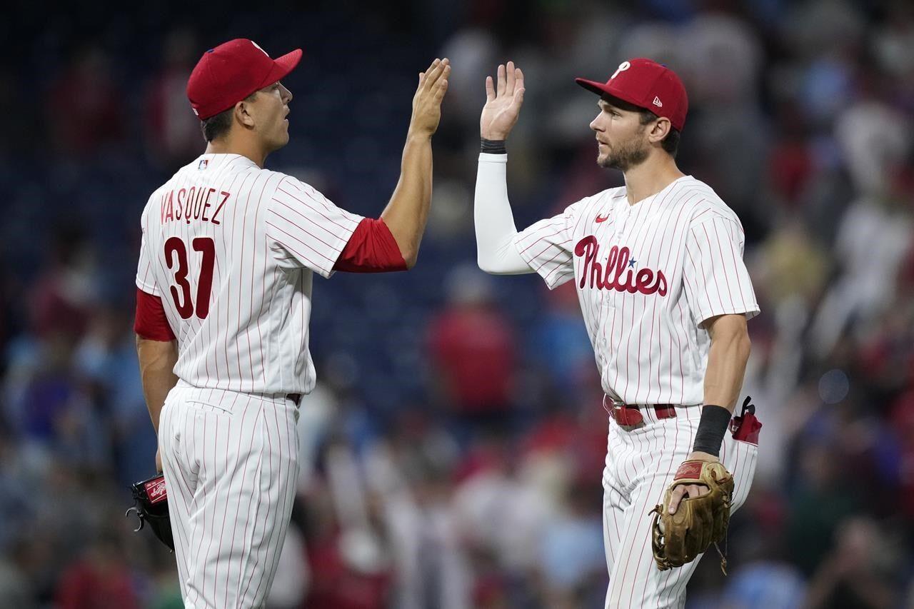 Harper hits 2 solo home runs, Nola pitches 5 innings as Phillies beat Blue  Jays 9-4