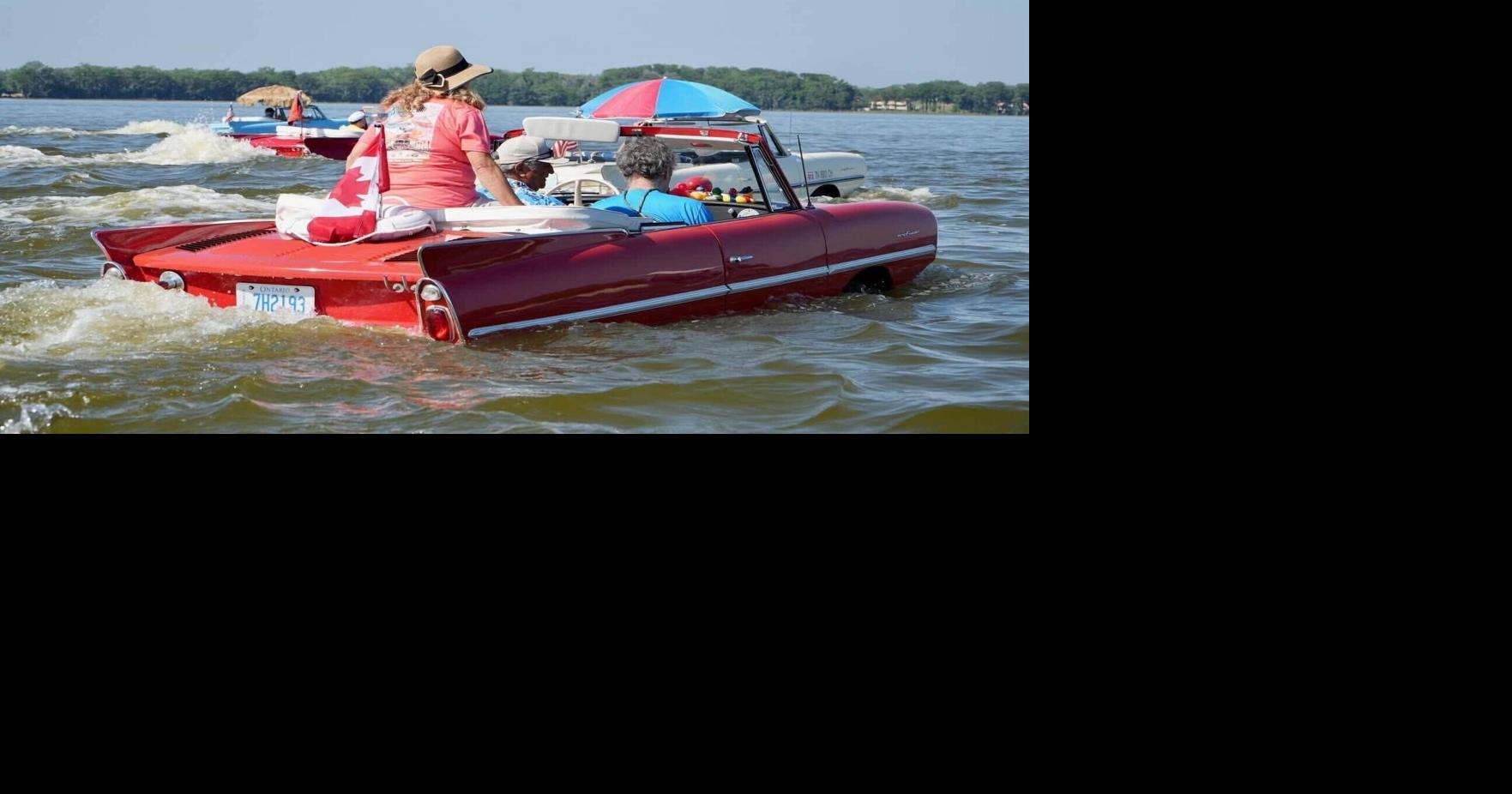 This Pickering couple turns heads in their two 1960s Amphicars that ‘drive’ on water