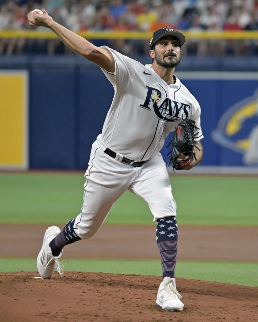 Jose Siri drives in 4 runs and Zach Eflin earns his 9th win as