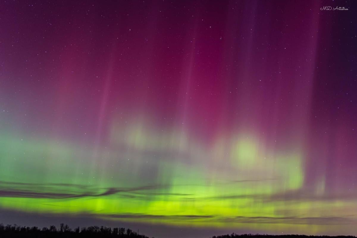 Severe solar storm creates dazzling auroras farther south - The Columbian