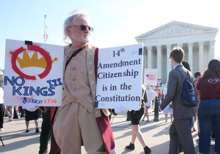 Trump is at the Supreme Court as it hears arguments over his bid to ...