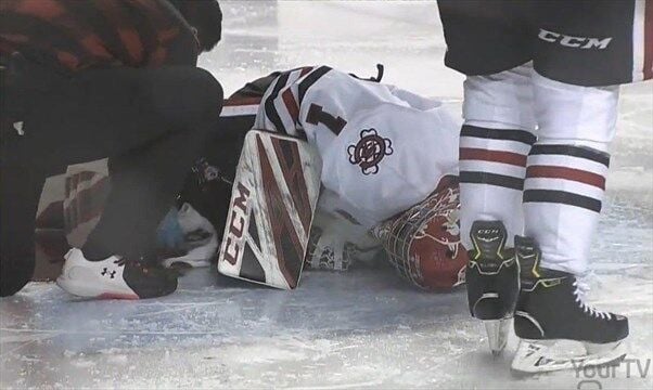 Icedogs deals goalie cut