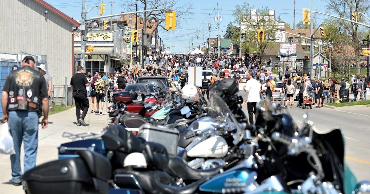 Tens of thousands of bikers descend on Port Dover for Friday the 13th