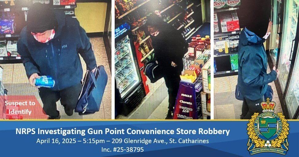 Police seek suspect in St. Catharines armed robbery
