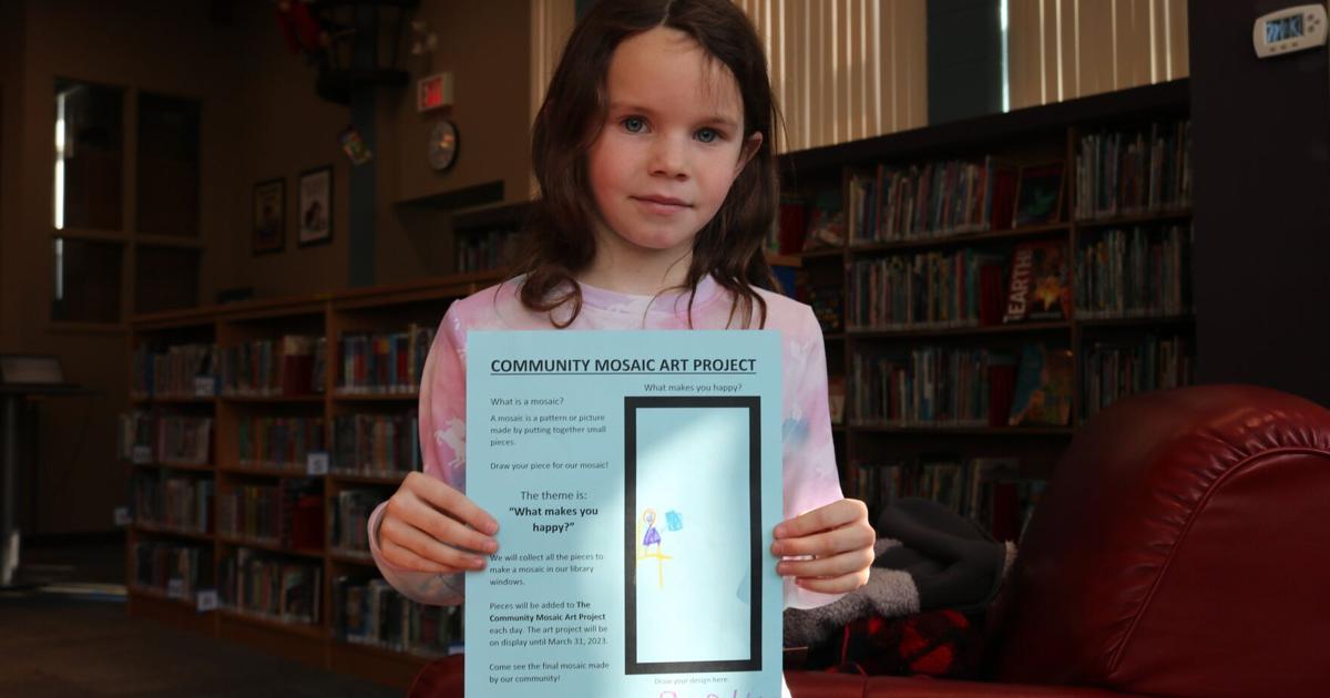 Port Colborne Library Port Colborne library invites visitors to art project