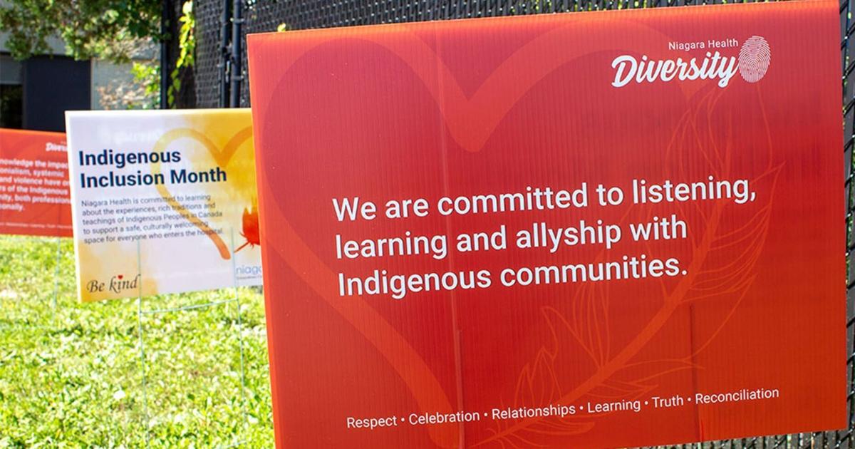 Local Initiatives Sign Signs part of commitment to Indigenous community: Niagara Health