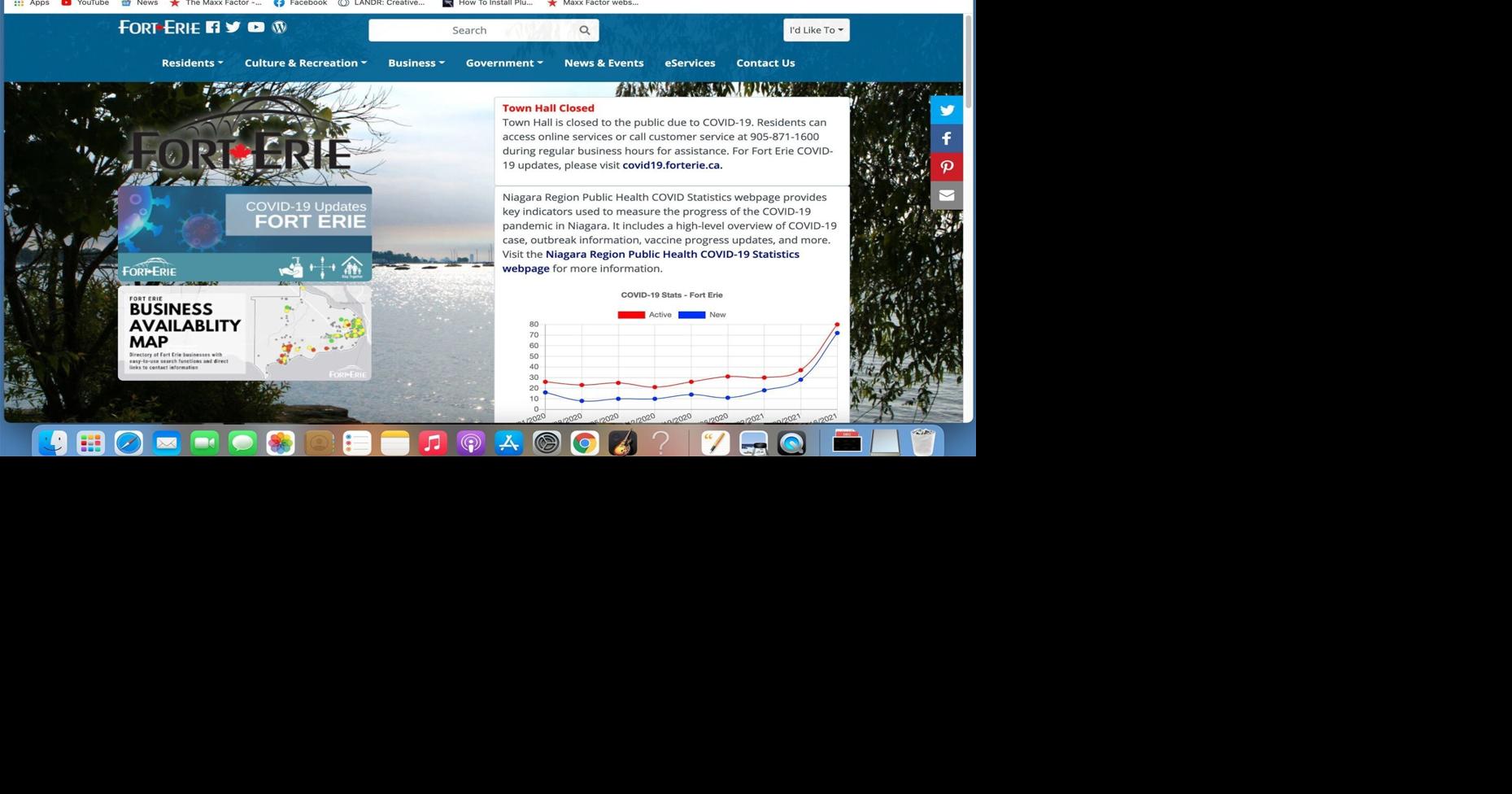 Fort Erie COVID19 stats now available on town’s website