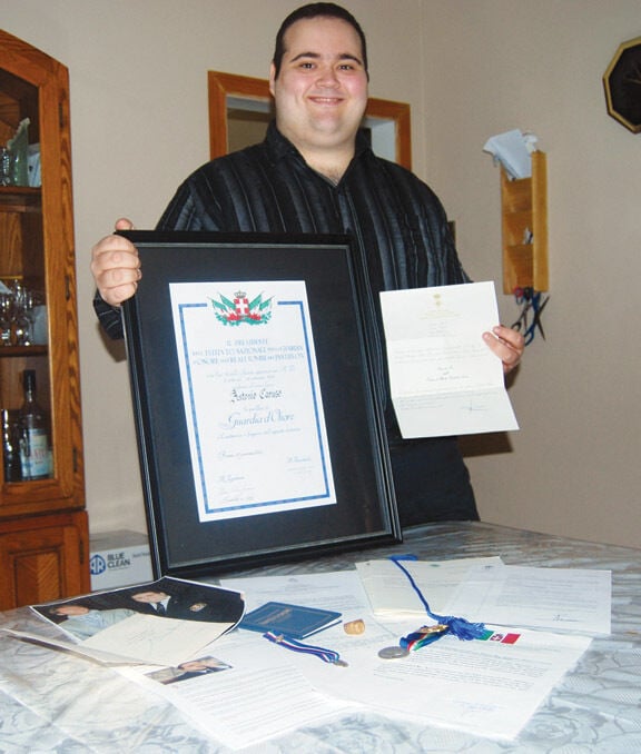 Falls man receives Italy s highest honour