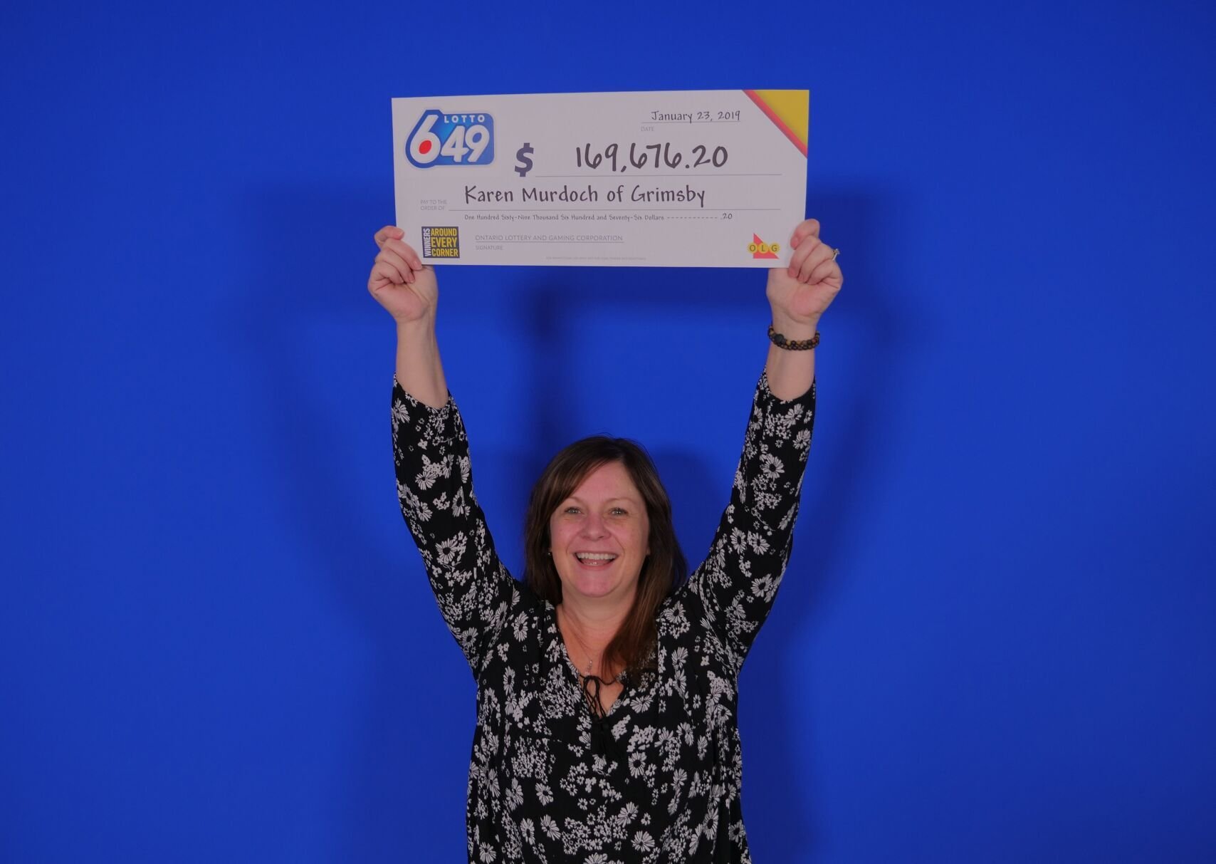 Grimsby woman celebrating 169 676 Lotto 6 49 win