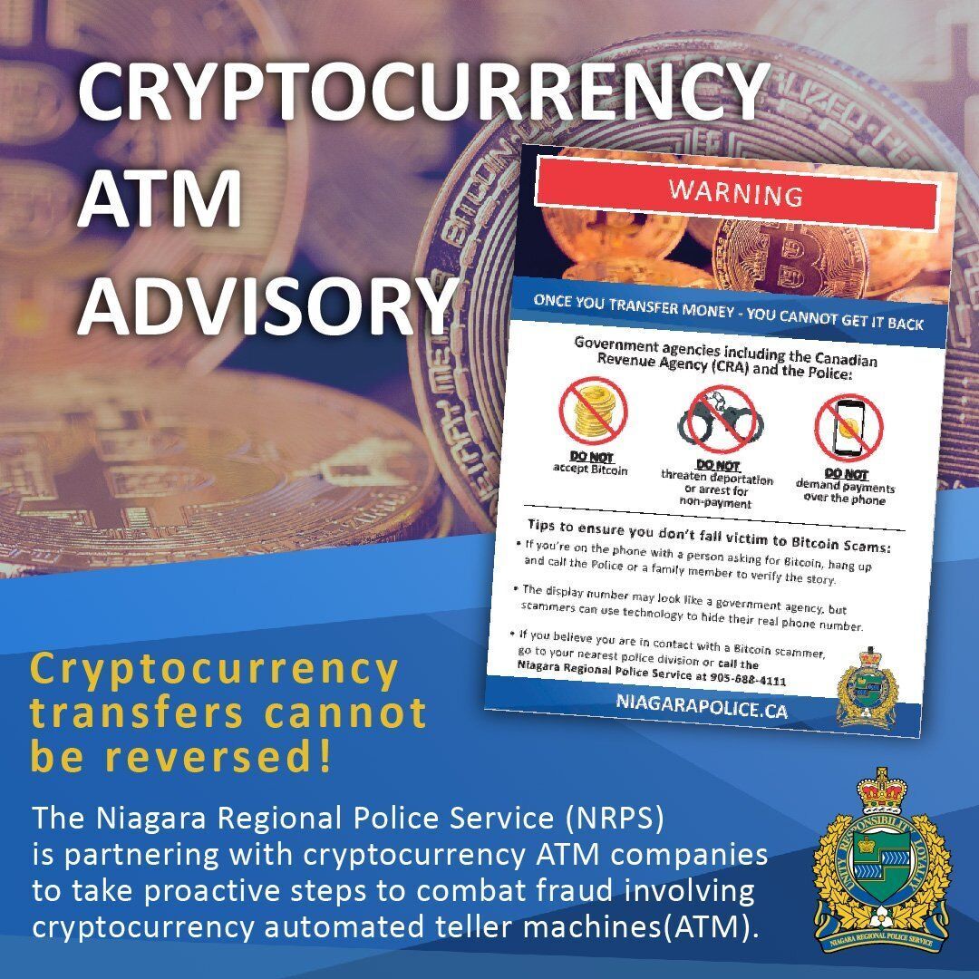 Bitcoin ATM scams cost Niagara victims $1.3M in 2024: NRP
