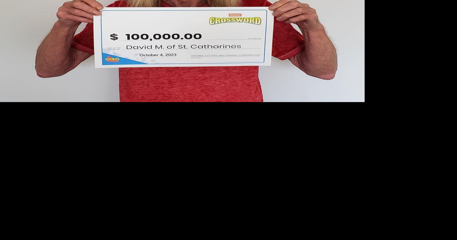 St Catharines man wins $100K with Instant Crossword Tripler