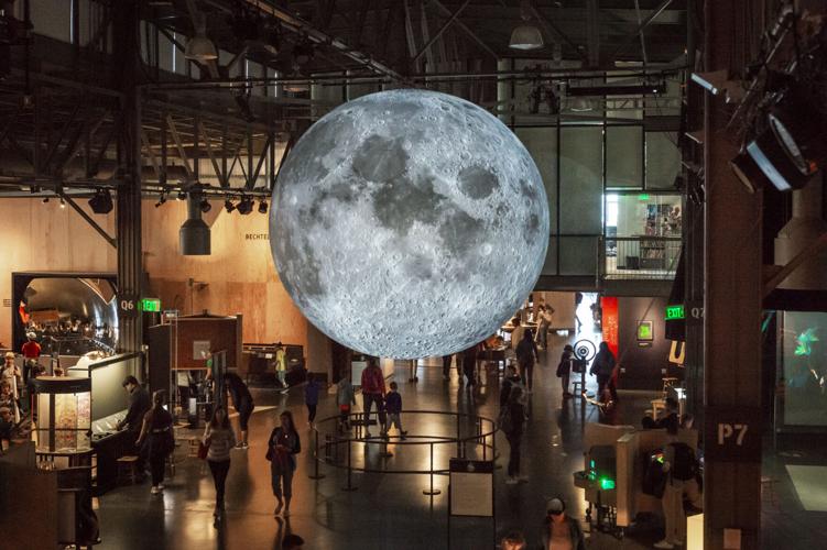 Museum of the Moon by Luke Jerram. Image courtesy of Amy Snyder, Exploratorium