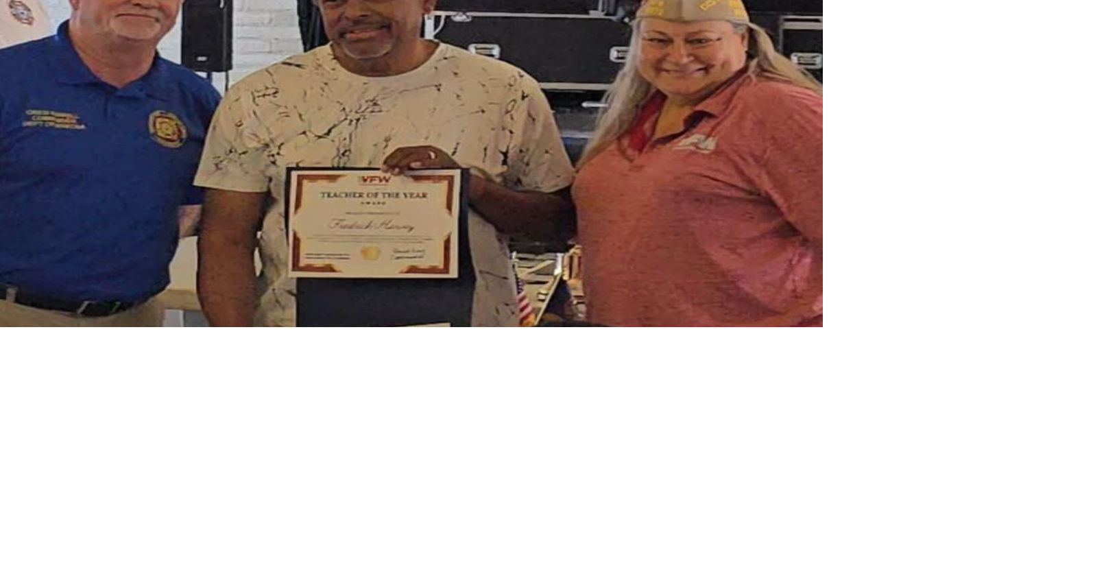 VFW honors teacher of the year