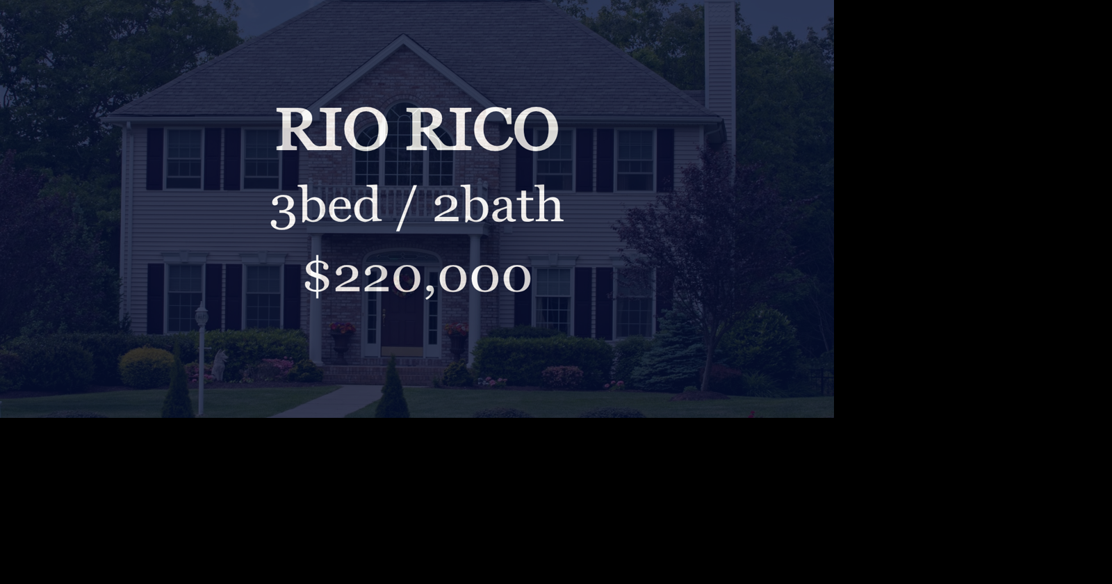 Sale closed in Rio Rico: $220,000 for a three-bedroom house