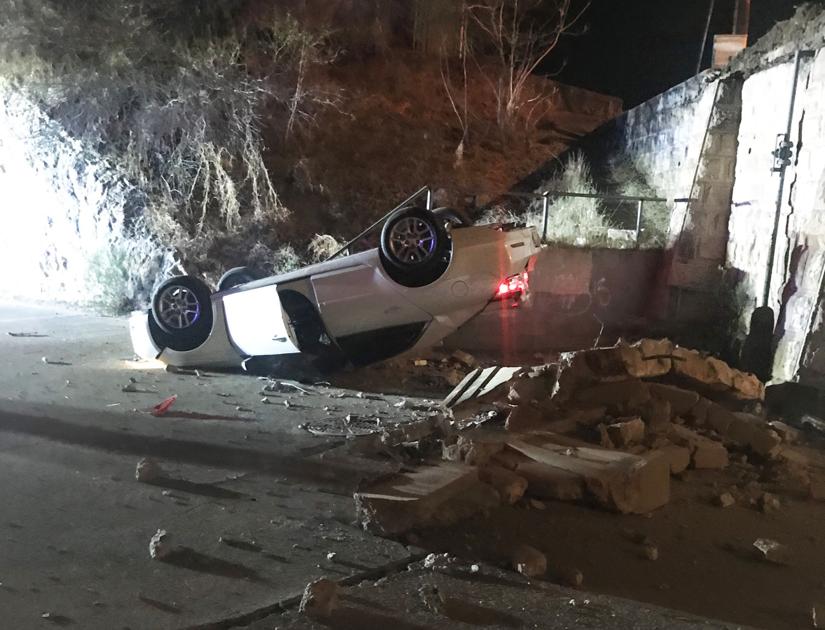 Car rolls down hill, plummets to street below Local News Stories
