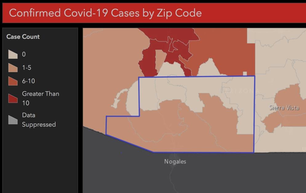 County S First Eight Covid 19 Cases Plotted In Nogales Patagonia And Rio Rico Zip Codes Coronavirus Nogalesinternational Com