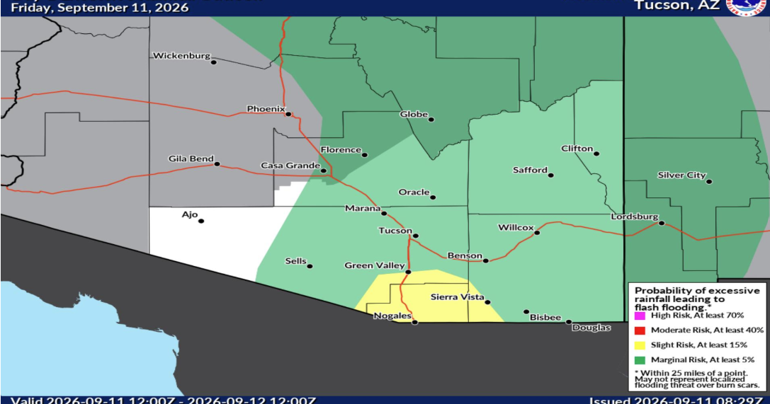 Storm could bring two inches of rain to Nogales