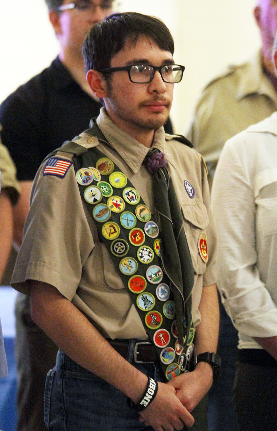 Boy Scout Uniform Sash and Shirt - Digital Commonwealth