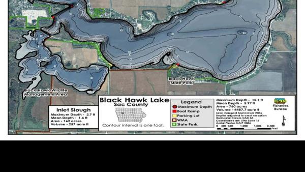 Black Hawk Lake Iowa Department Of Natural Resources Map Nonpareilonline Com