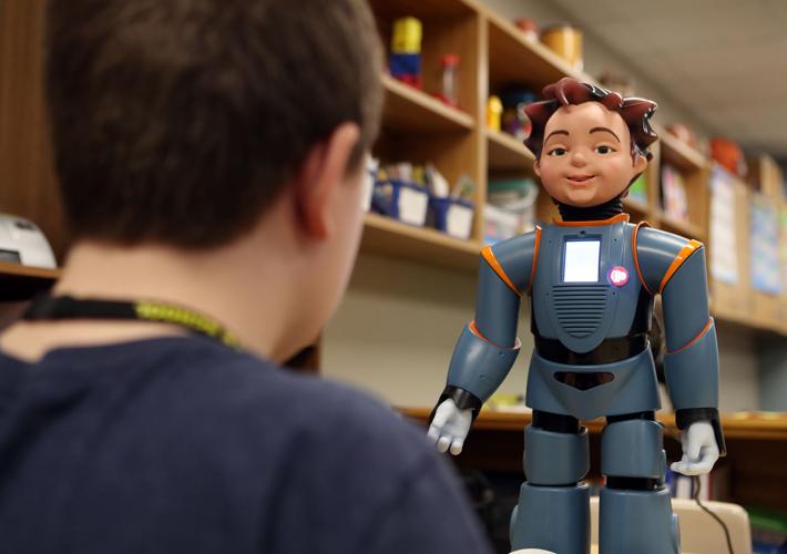 Milo the Robot helps students with autism work on social skills