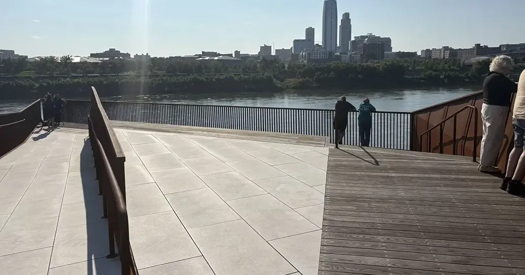 Charles E. Lakin Foundation Pier opens at River's Edge